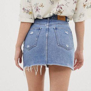 Pull & Bear Denim Mini Skirt